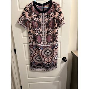 Gibson Latimer Women Pink/Black Casual Dress S‎